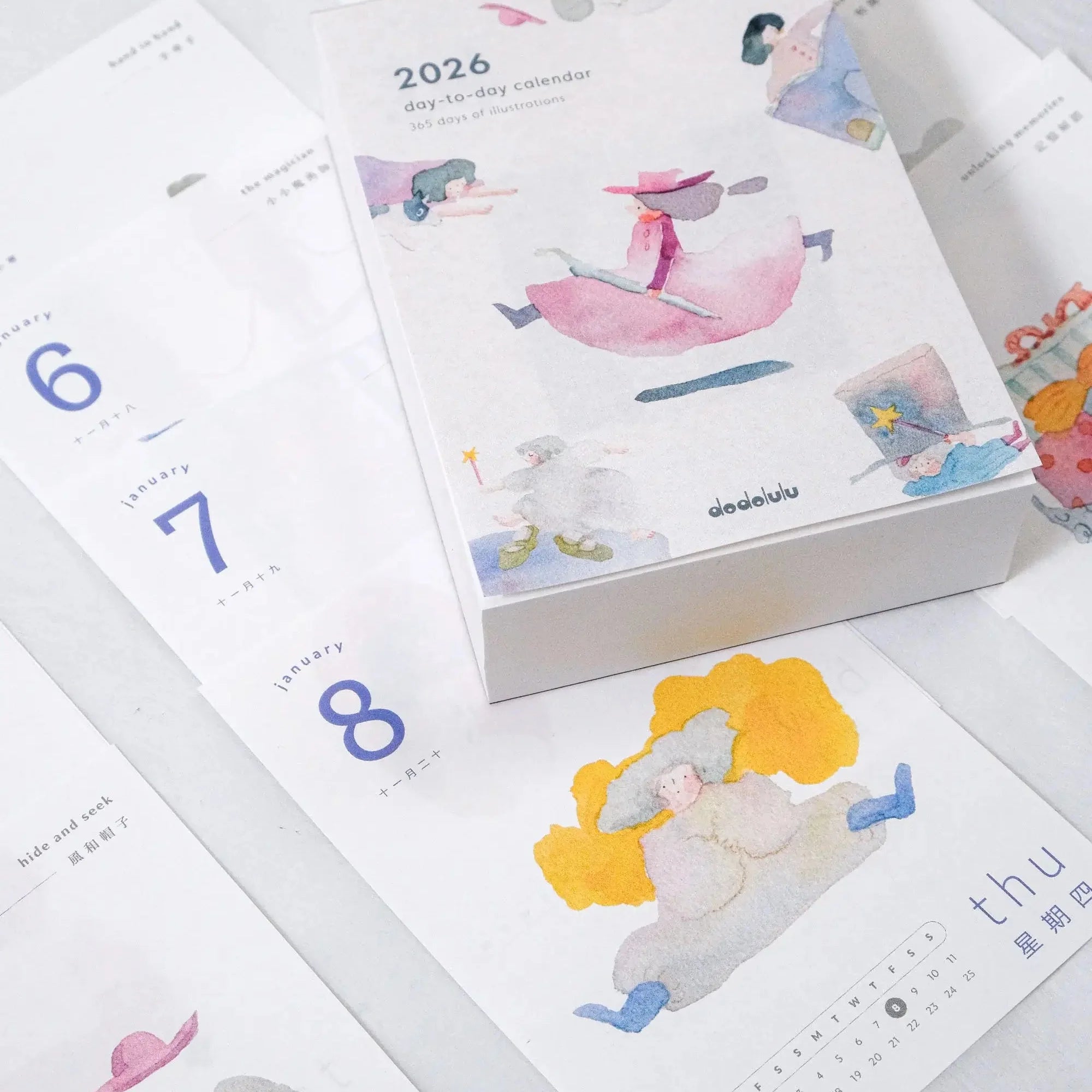 DODOLULU 2026 Calendar 365 Girls Day-To-Day