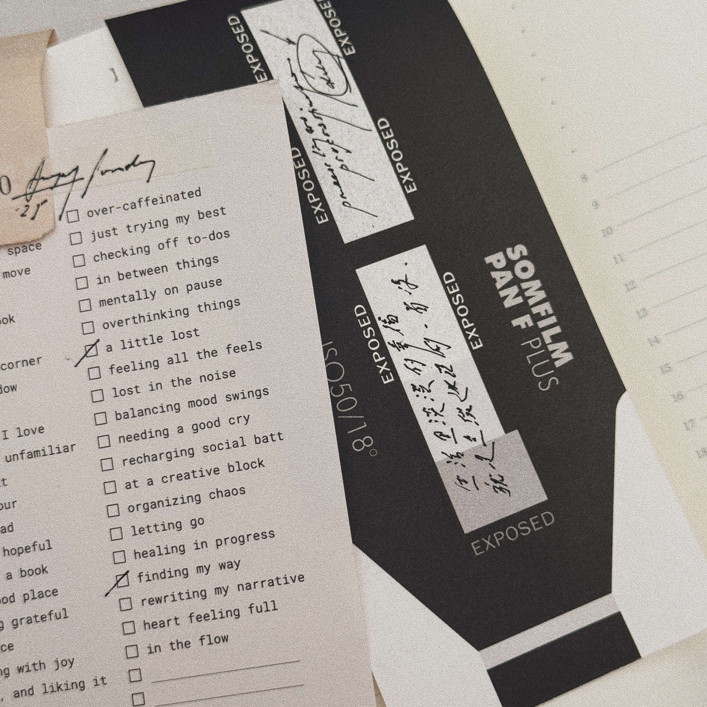 SOM x Morning Face Studio Memo Pad Daily Check In