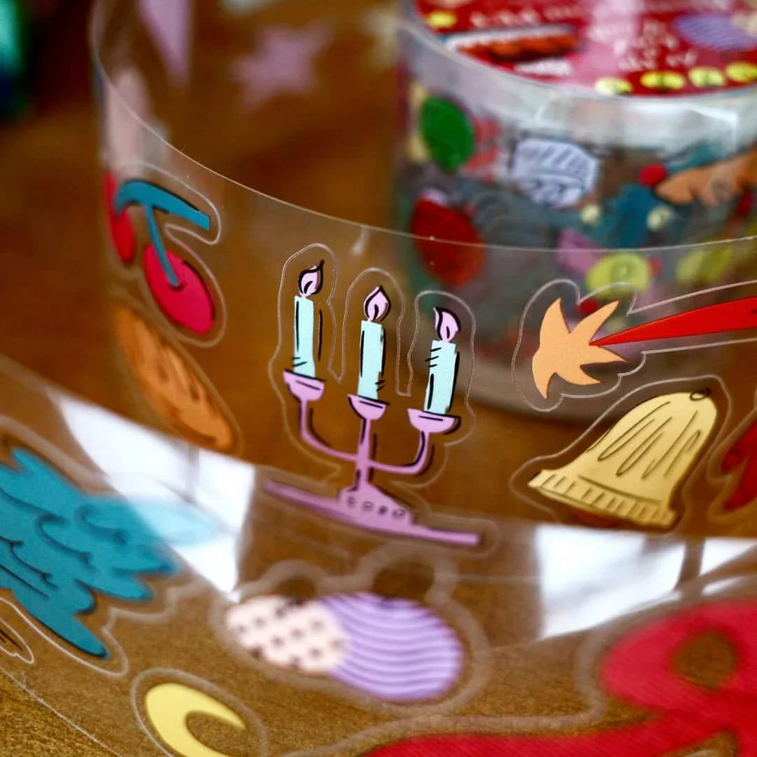 A KIND OF CAFE Die-Cut PET Tape | X'mas Festive Limited Full Roll (6m)