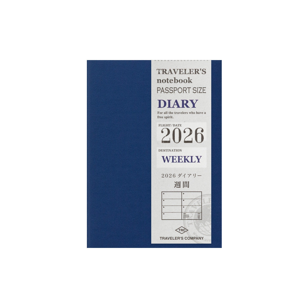 TRAVELERS Notebook 2026 Passport Size Second Half Weekly