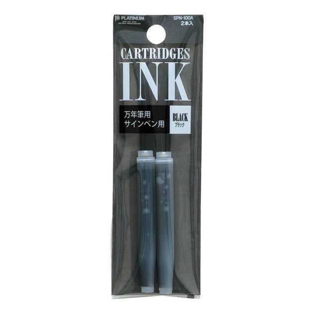 PLATINUM Dye Cartridge Ink Pack of 2 Black