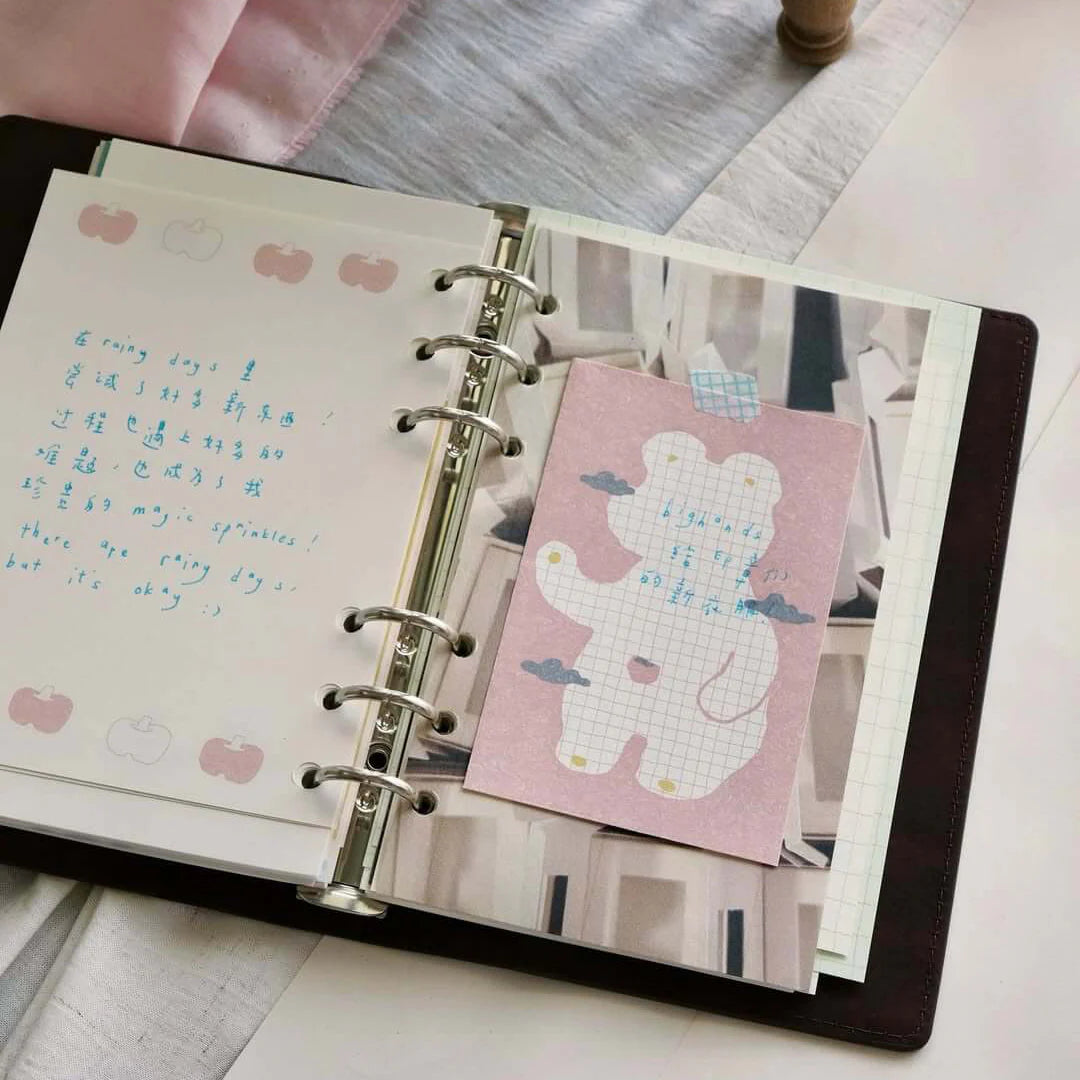 BIGHANDS Memo Pad Rainy Days Rainy Bear