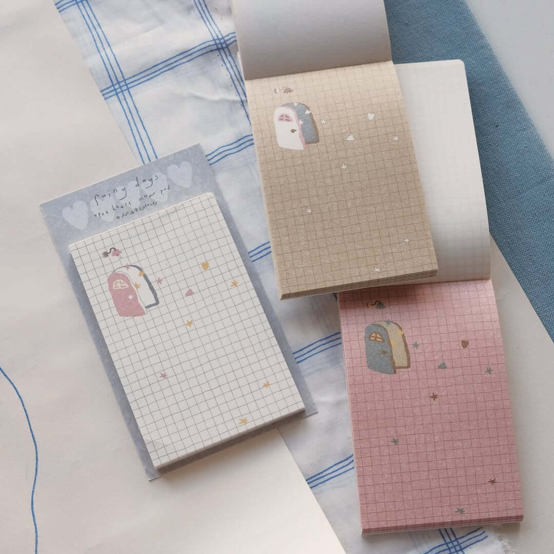 BIGHANDS Memo Pad Rainy Days Open Heart