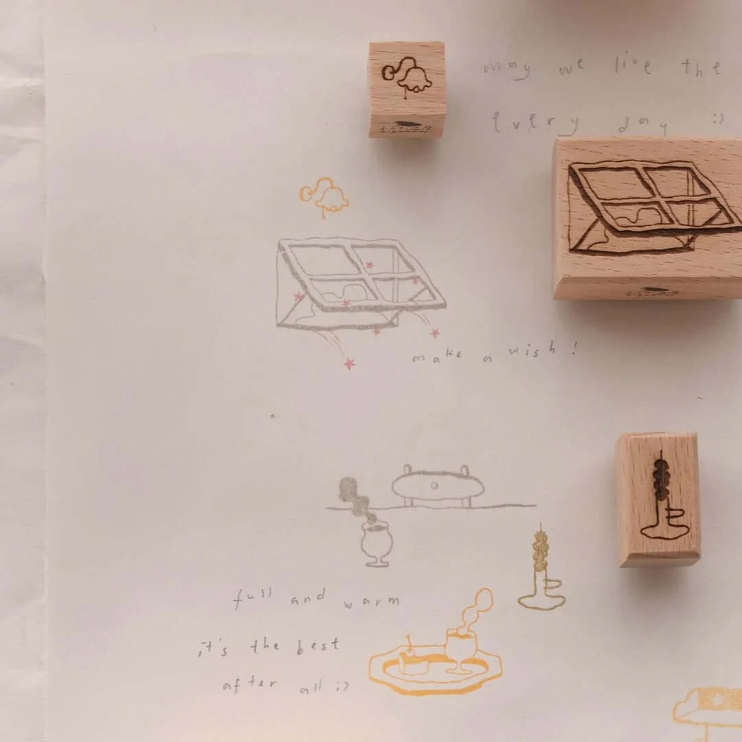 BIGHANDS Rubber Stamp Collection every day cakie cake