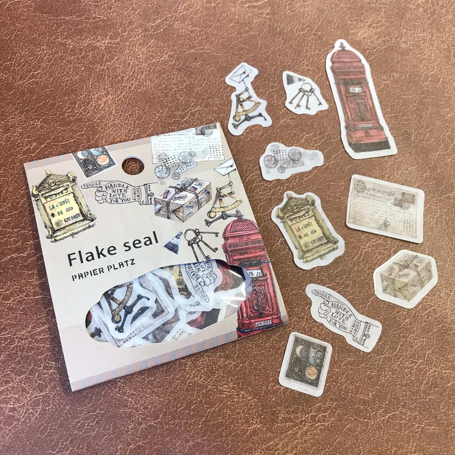 LCN Washi Sticker Set Antique Postage