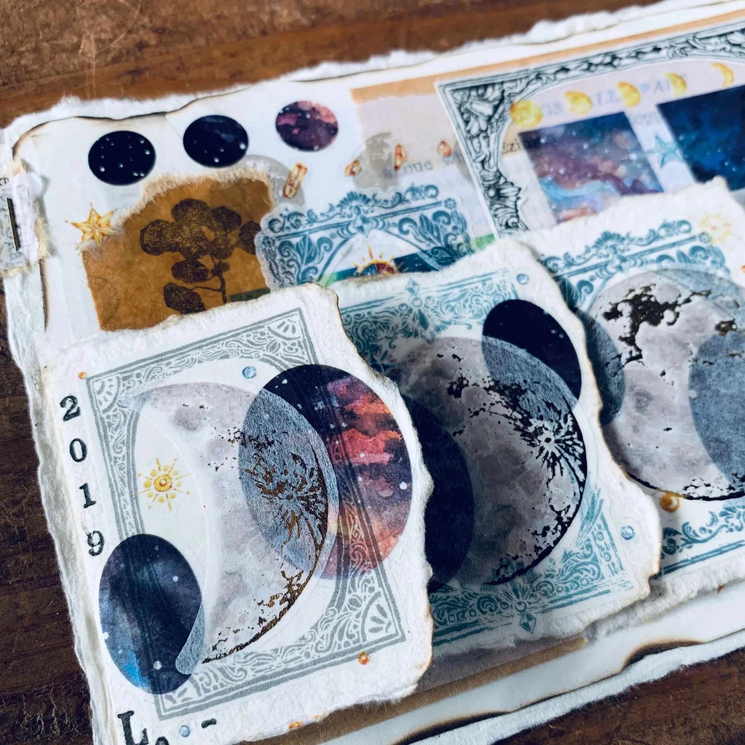 LCN Print-On Stickers Cosmos / Moon Phases / Stardust - Cosmos (Blue)