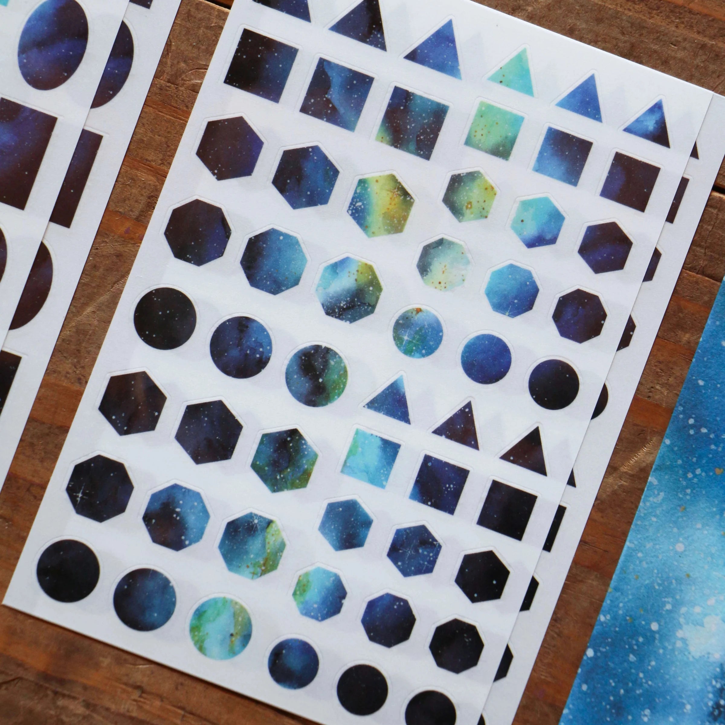 LCN Print-On Stickers Cosmos / Moon Phases / Stardust - Cosmos (Blue)