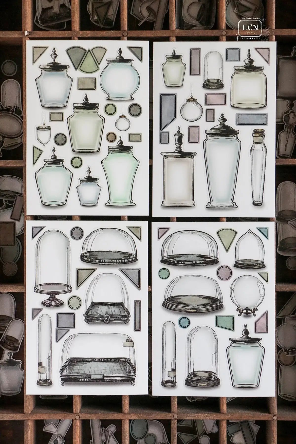 LCN Sticker Set Specimen Display