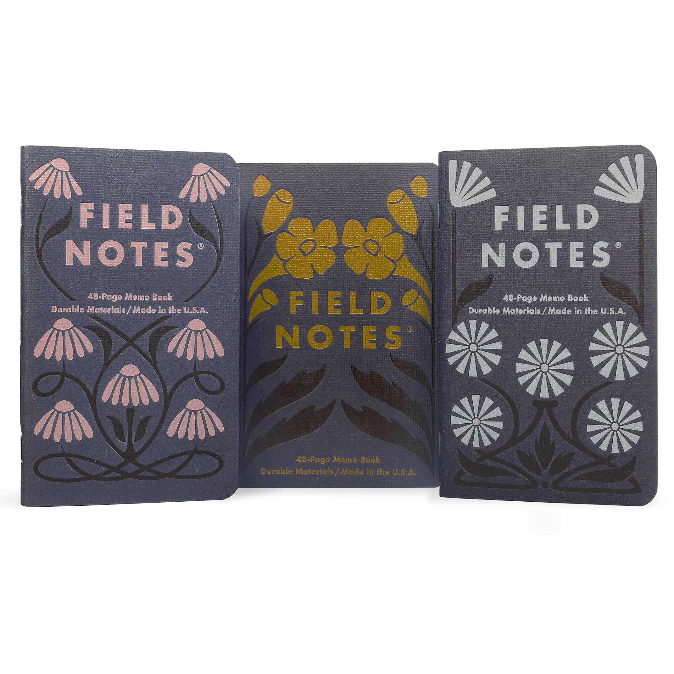 FIELD NOTES QE Fall Flowers 3-Pack