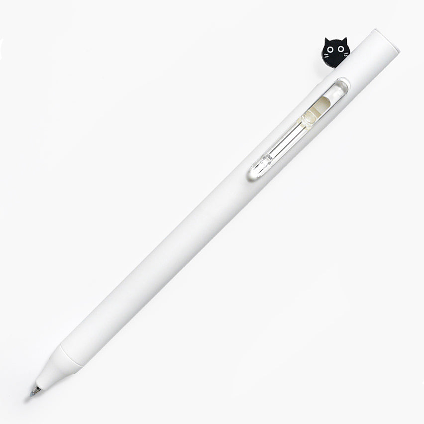 MENIU Gel Pen 0.5mm Hi & See Cat White