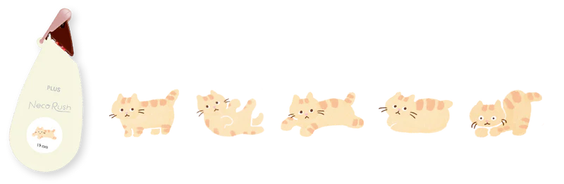 PLUS Neco Rush Tape DC 0230 10mmx3M Munchkin