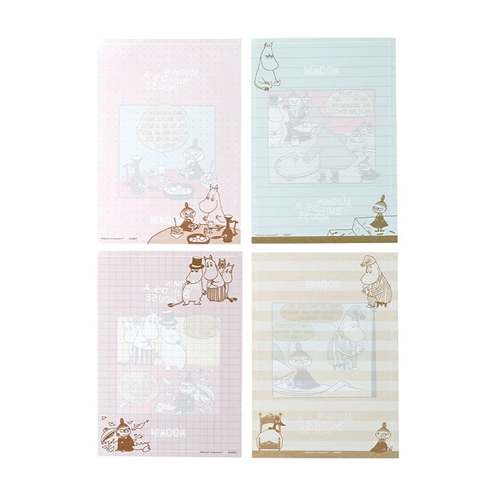 SUN-STAR Memo Pad A6 Moomin Pink