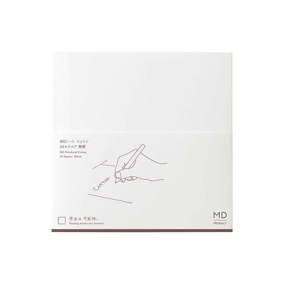 MIDORI MD Product Notebook Cotton A5 Square Blank
