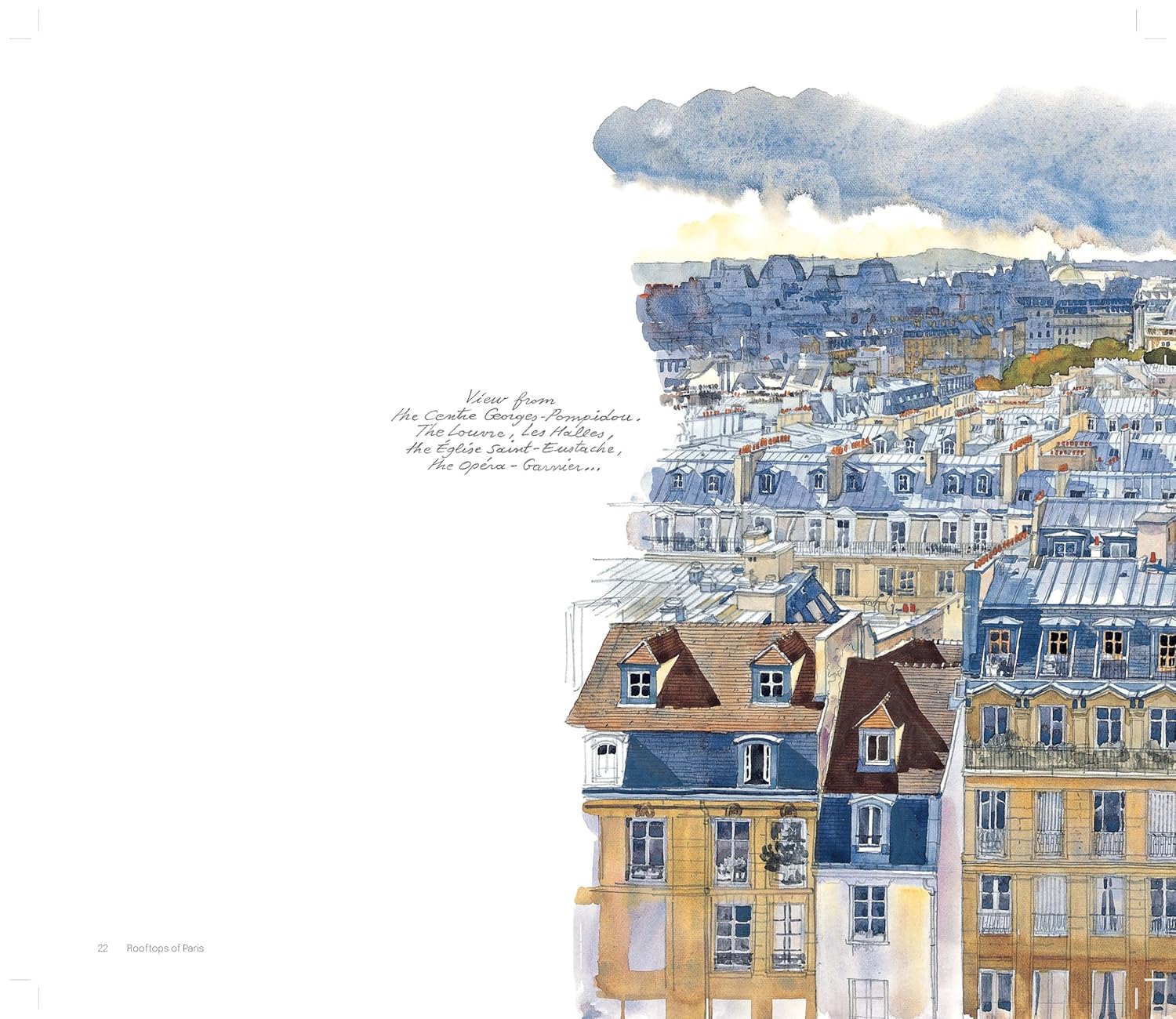 Rooftops Of Paris Sketchbook by Carl Norac