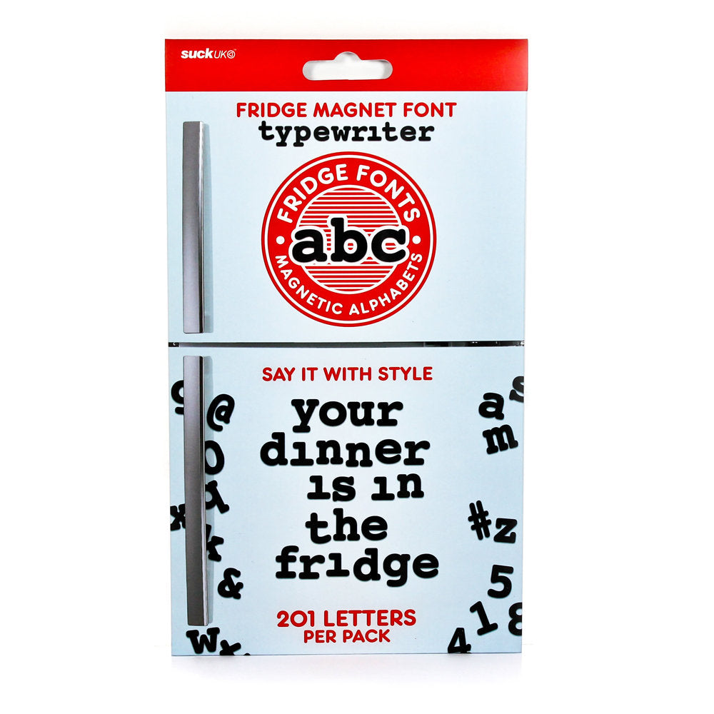 SUCK UK Fridge Magnet Font Typewriter