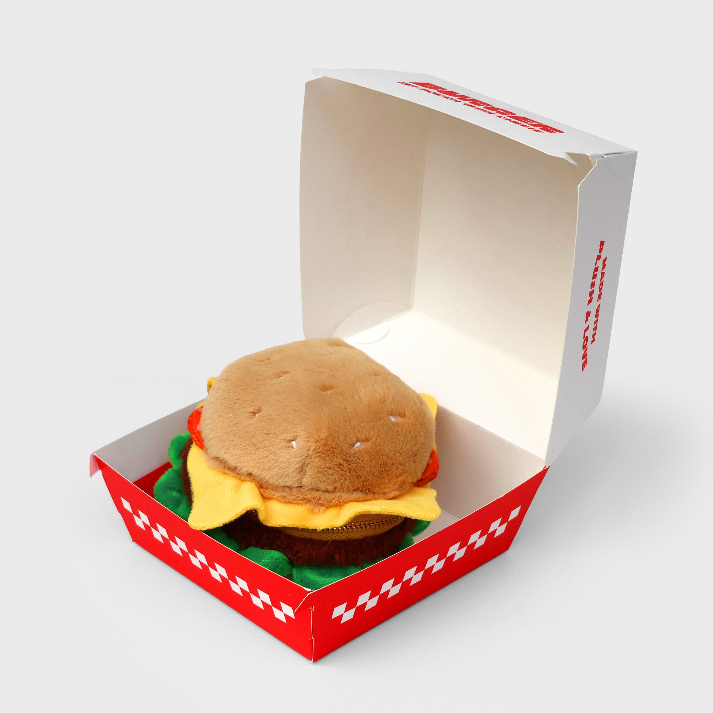 SUCK UK Plush Zip Pouch Burger