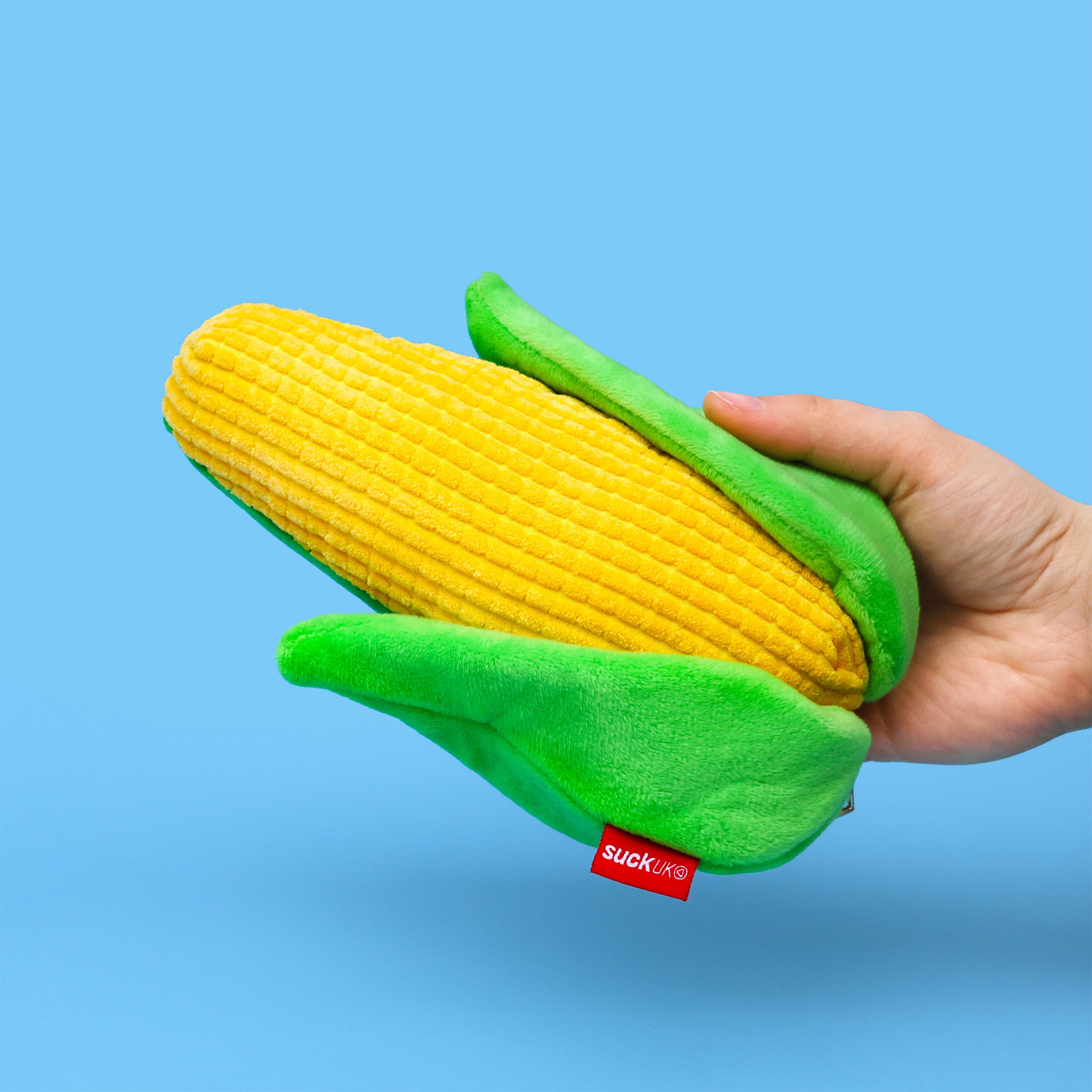 SUCK UK Plush Zip Pouch Sweetcorn