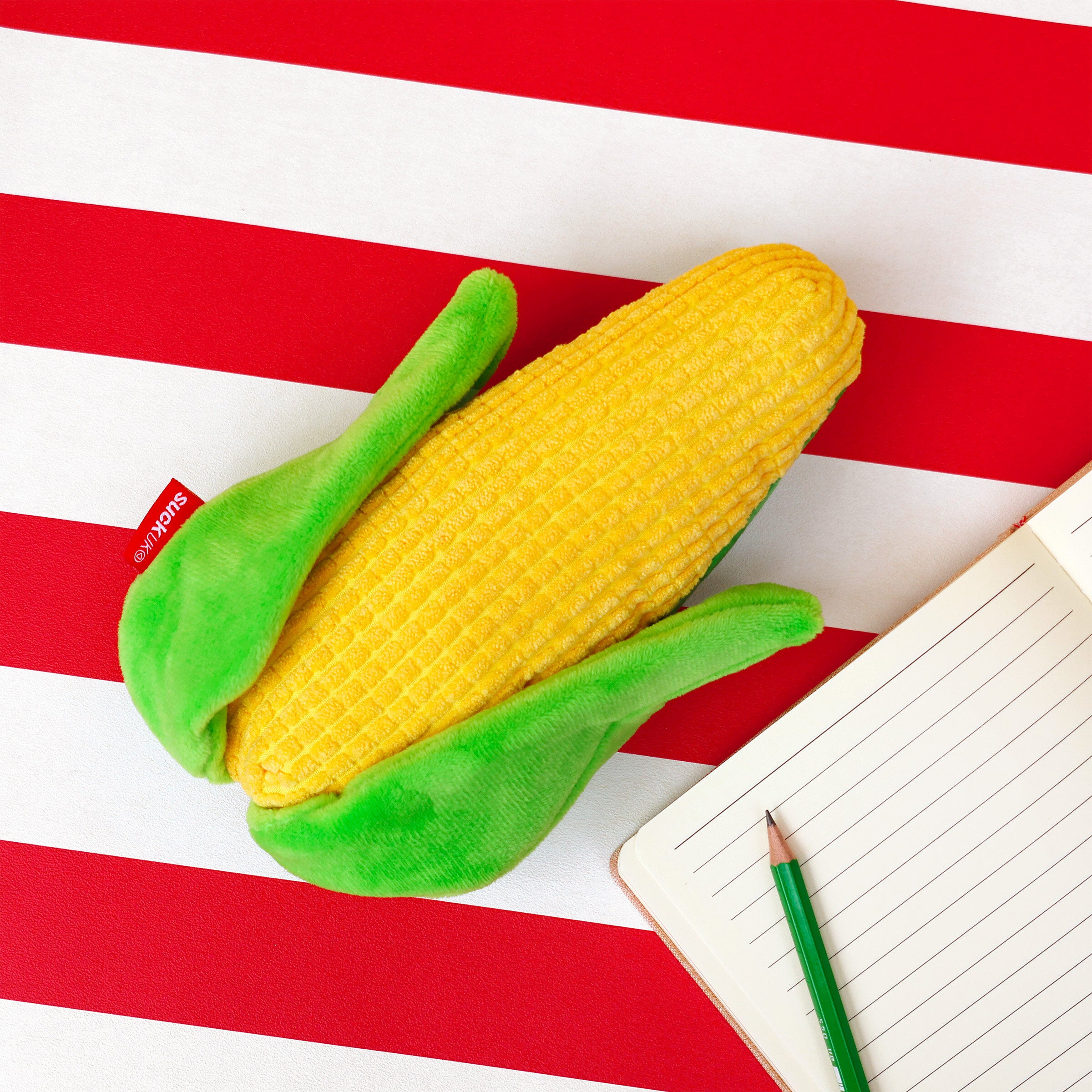 SUCK UK Plush Zip Pouch Sweetcorn