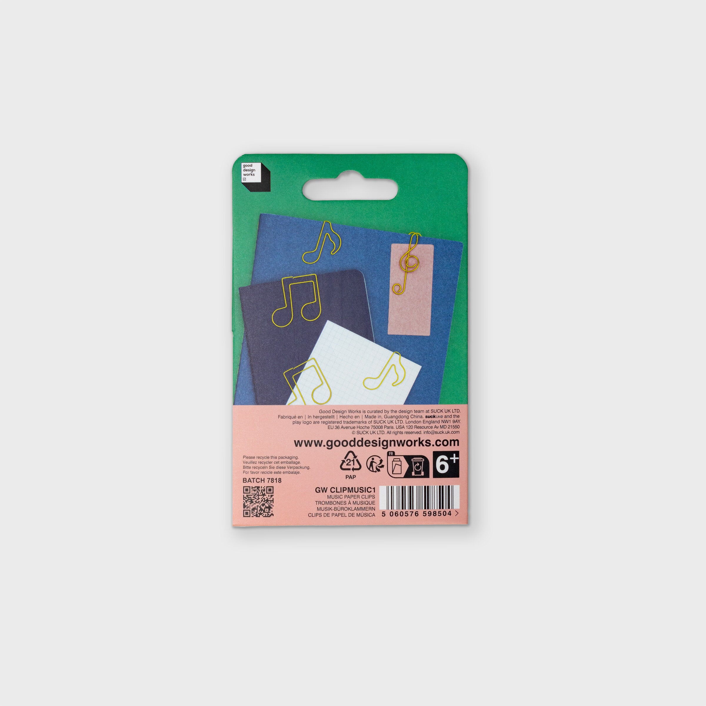 SUCK UK Paper Clips 5s Music