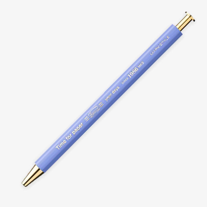 MARK'STYLE Colors Ballpoint Pen with Gel Ink Light Purple