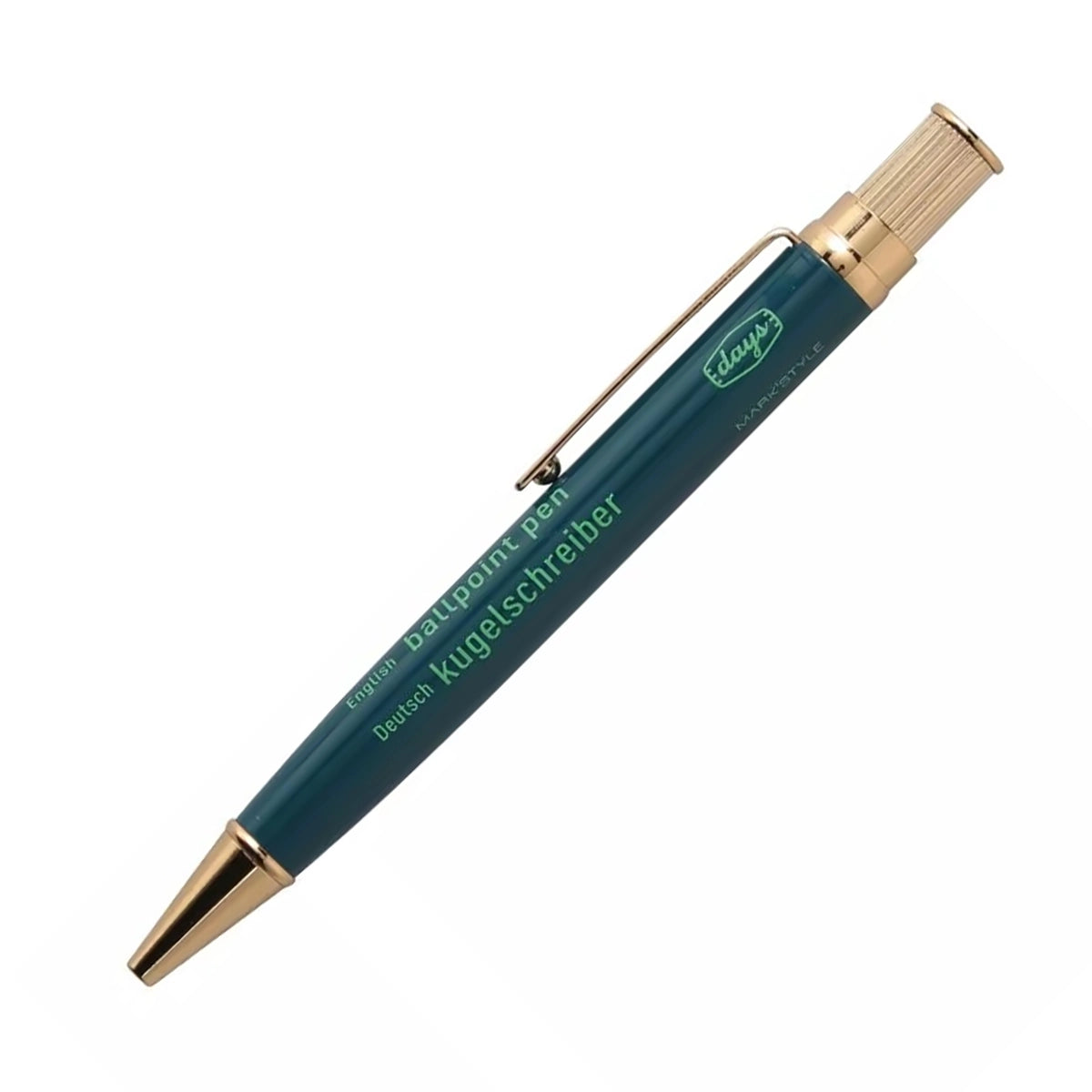 MARK'STYLE Days Gold-Plated Brass Ball Pen Navy