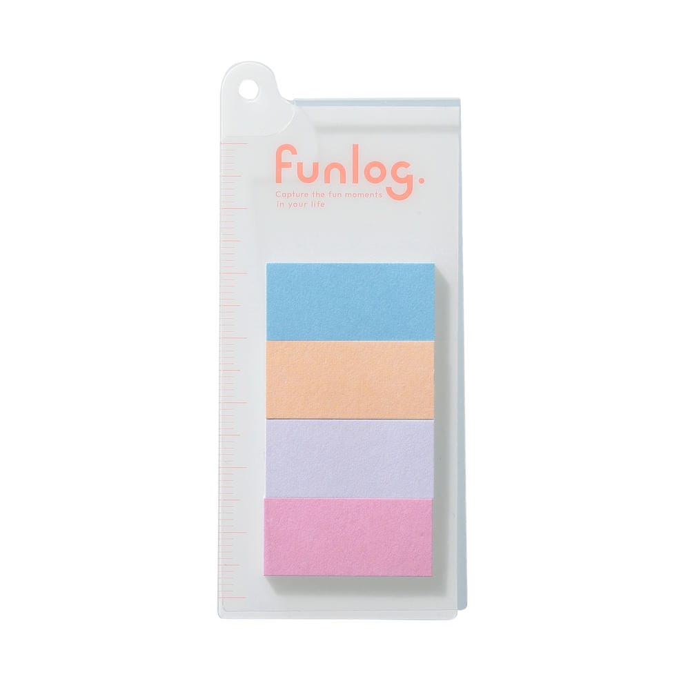 MARKS funlog Bookmark Mini Sticky Notes 4 Patterns Color