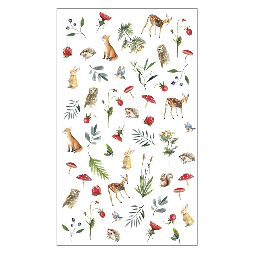 MARKS Log Diary Transfer Sticker M Forest