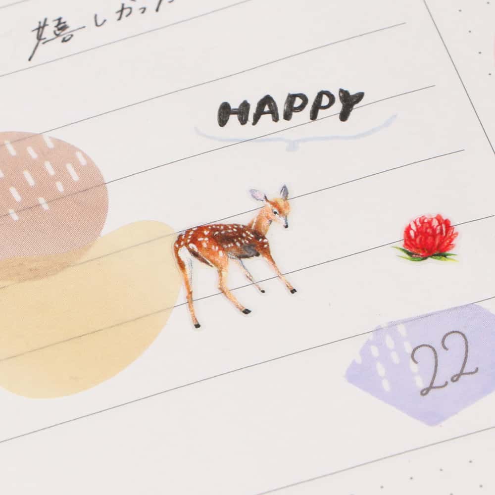 MARKS Log Diary Transfer Sticker M Forest