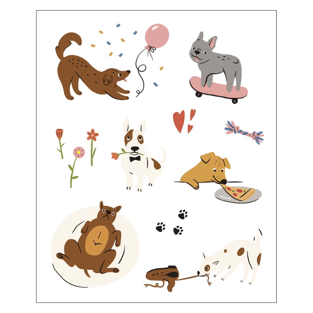 MARKS Log Diary Transfer Sticker S Dog