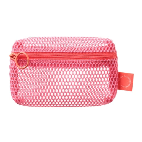 MARKS mesh Mini Pouch Flamingo Pink
