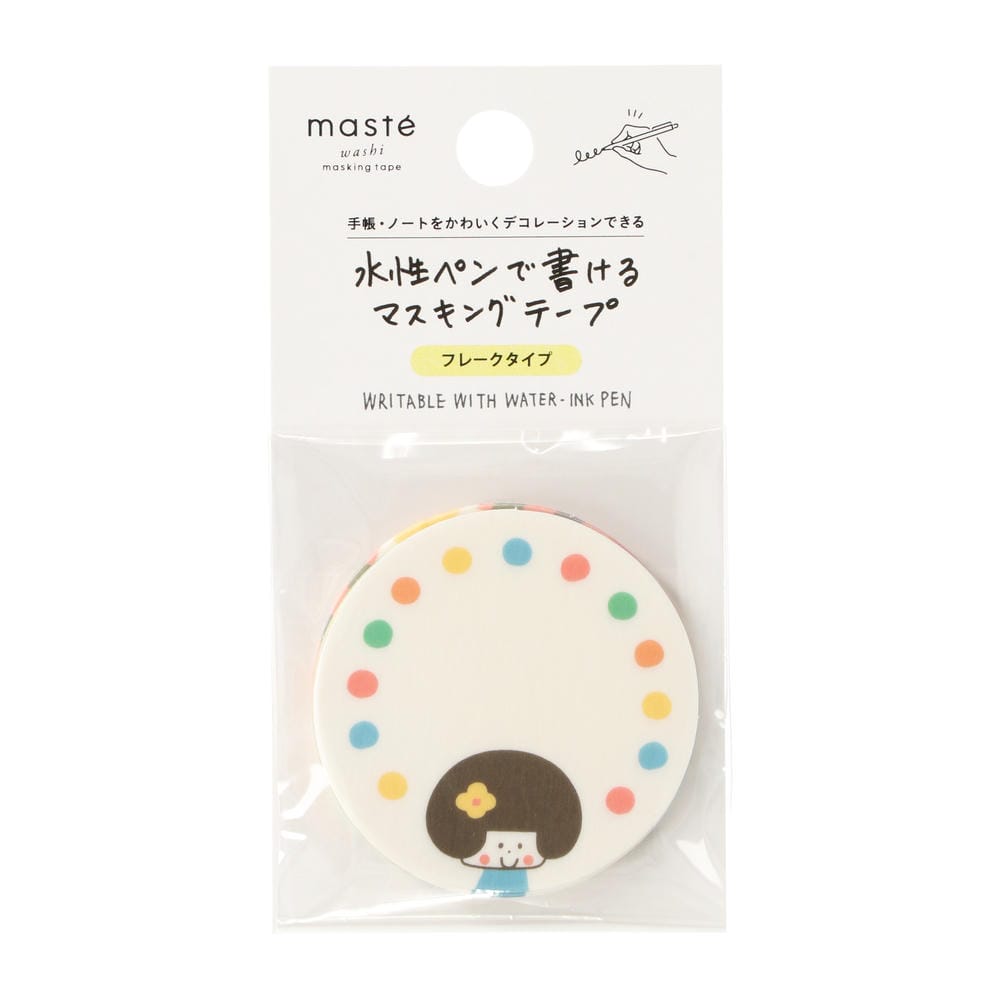 maste Masking Tape Flake Circle Colourful
