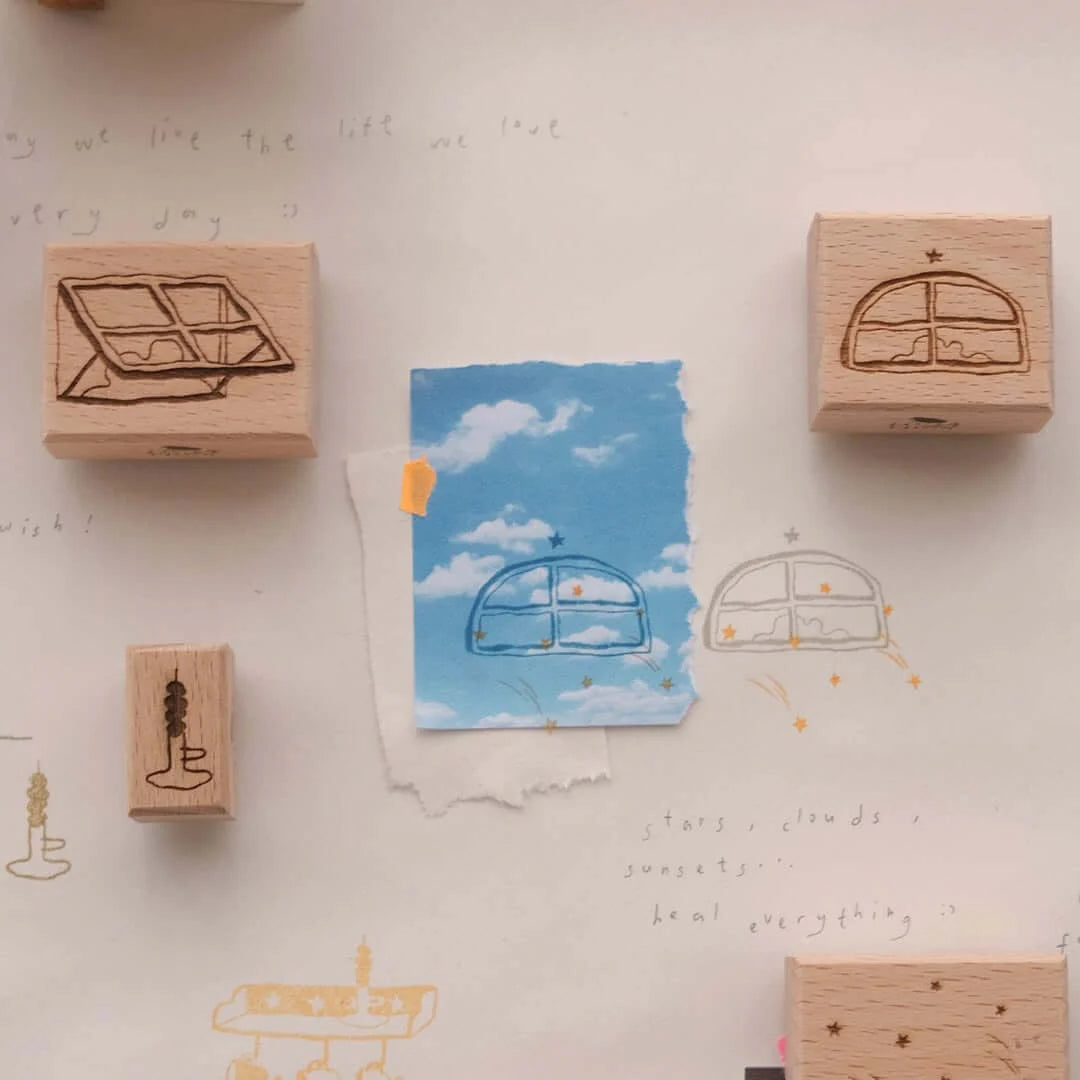 BIGHANDS Rubber Stamp Collection every day star window