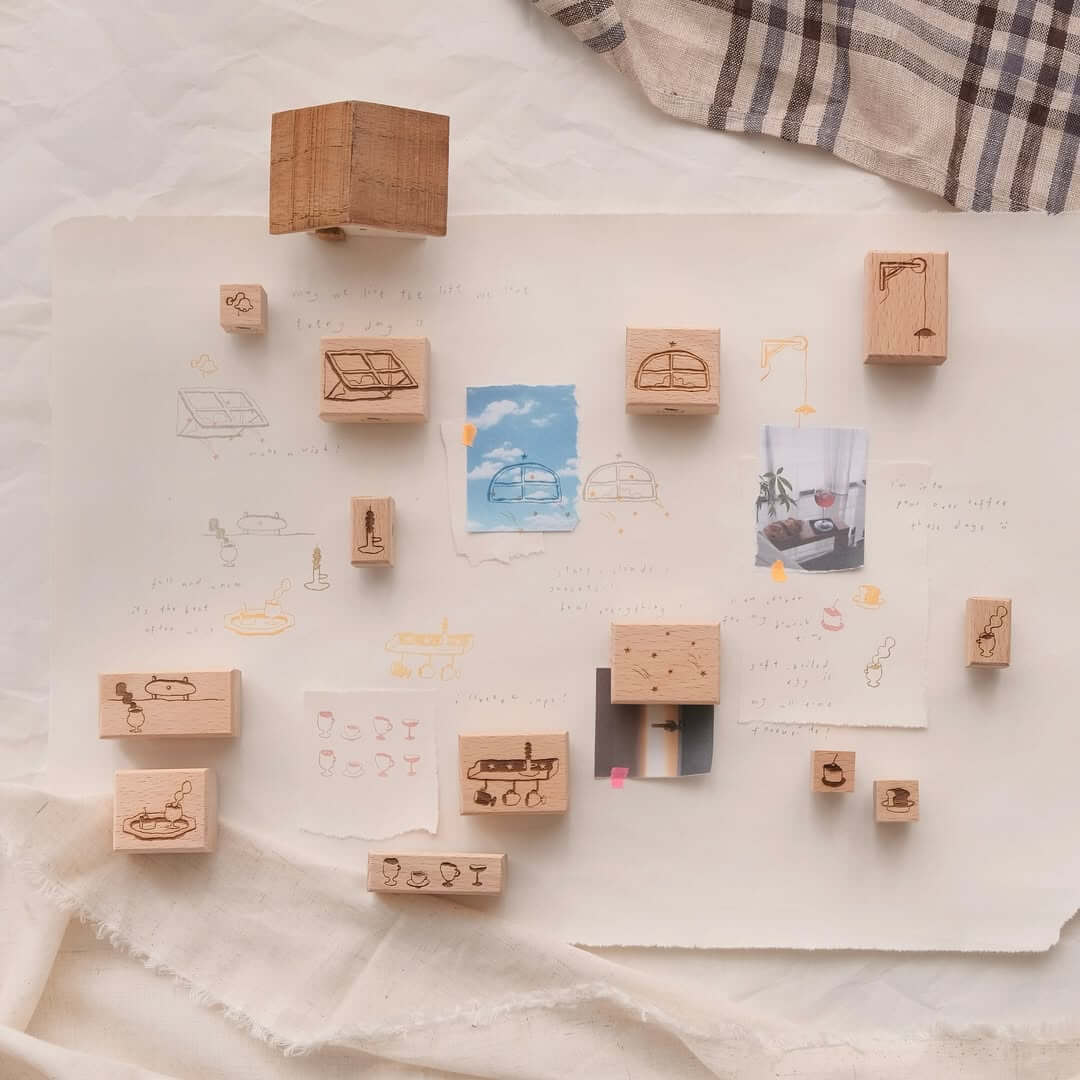 BIGHANDS Rubber Stamp Collection every day star window