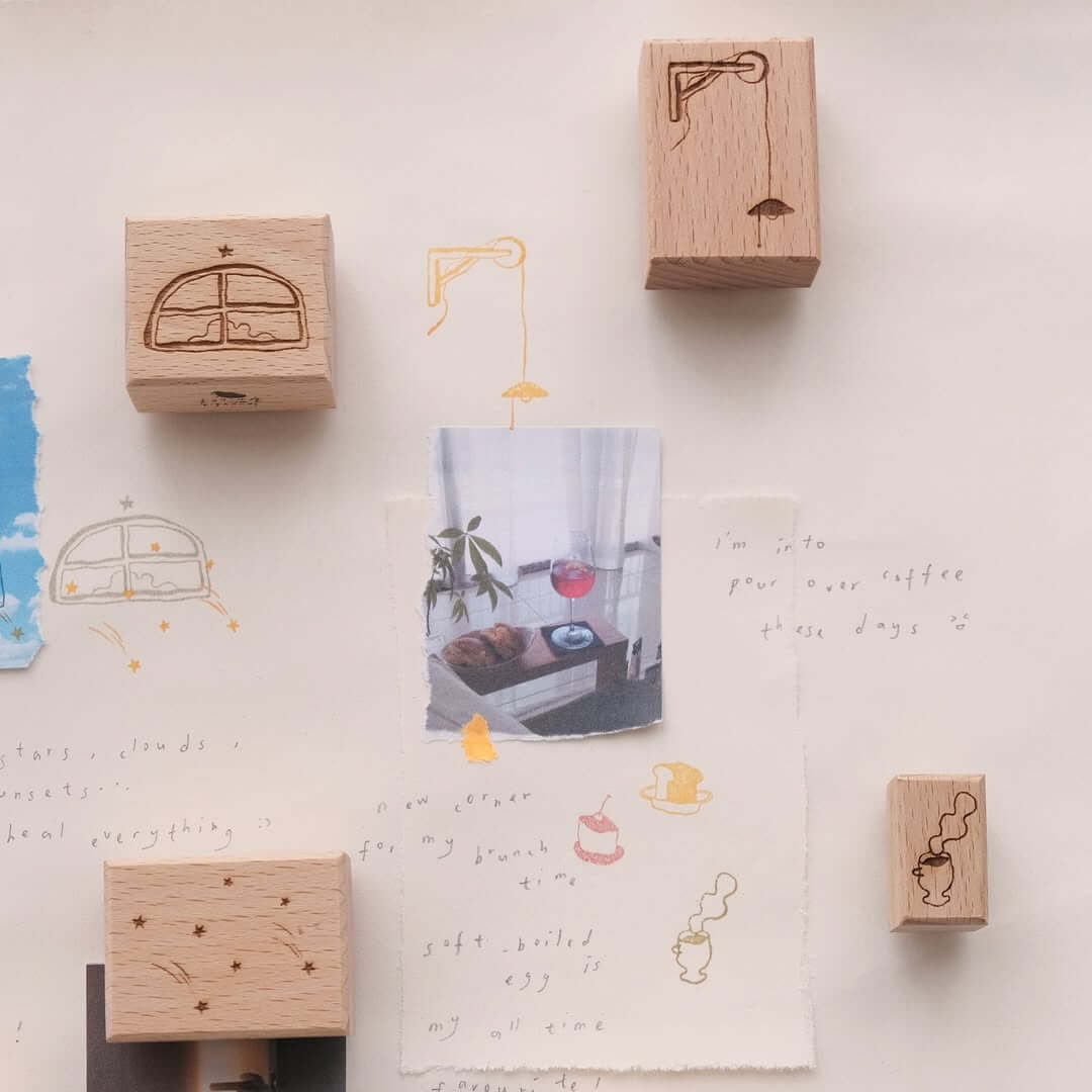 BIGHANDS Rubber Stamp Collection every day star window