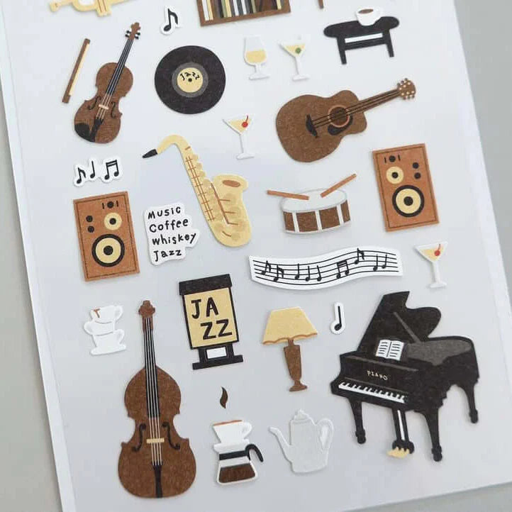 SUATELIER Sticker Jazz Cafe