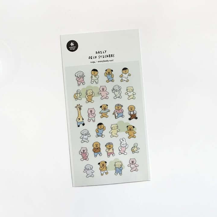 SUATELIER Sticker Everybody Run!