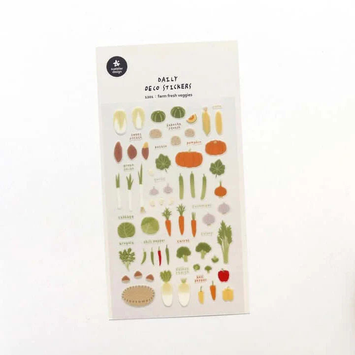 SUATELIER Sticker Farm Fresh Veggies