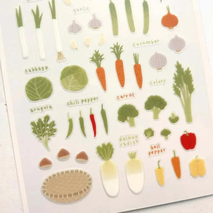 SUATELIER Sticker Farm Fresh Veggies