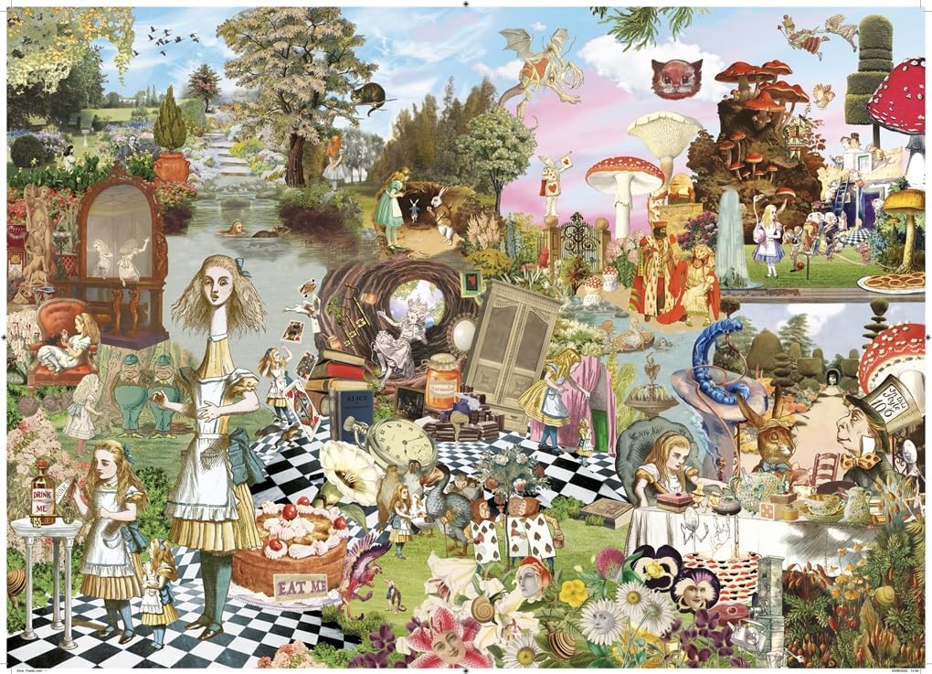 A 1000-Piece Jigsaw Puzzle: Alice's Adventures by Maria Rivans