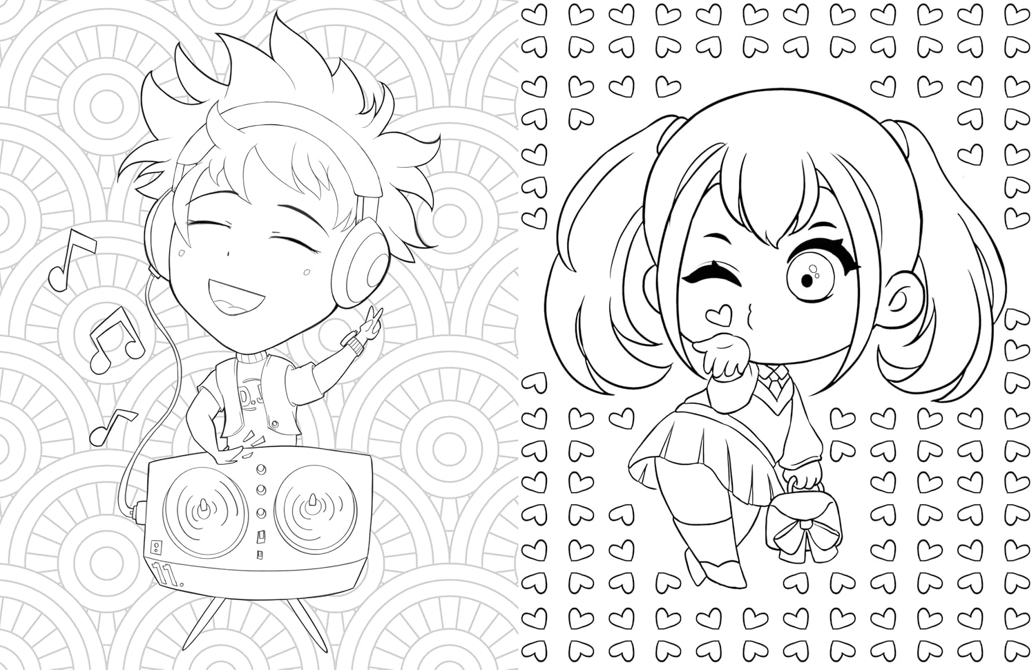 The Big Book of Kawaii Manga World Coloring by Piuuvy