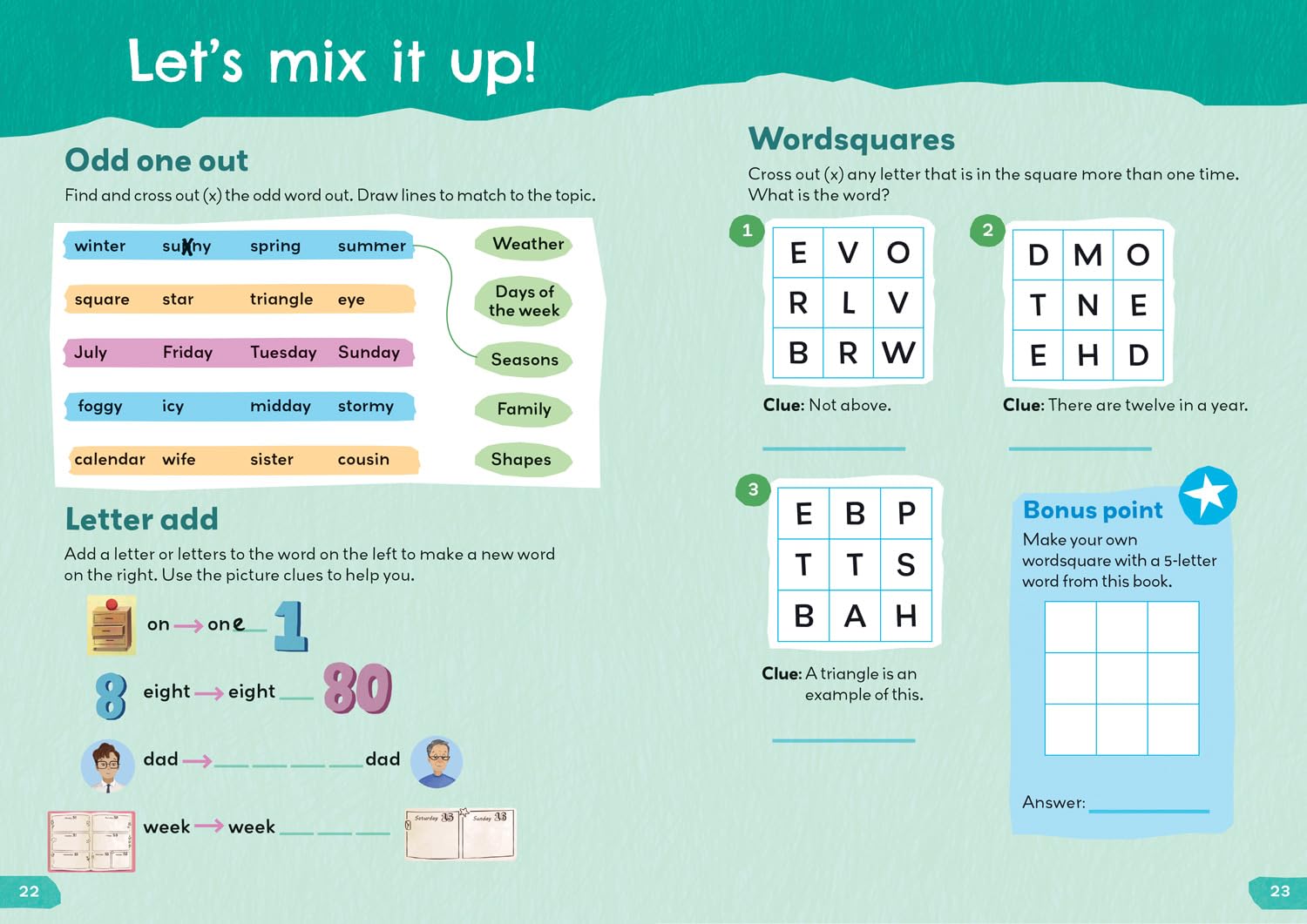 COLLINS 1000 English Words Activity Book 1: Let's Get Started