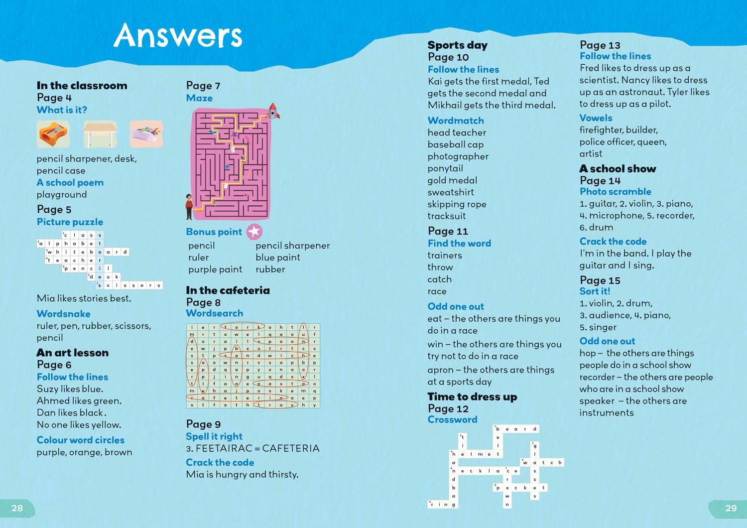 COLLINS 1000 English Words Activity Book 3: At School