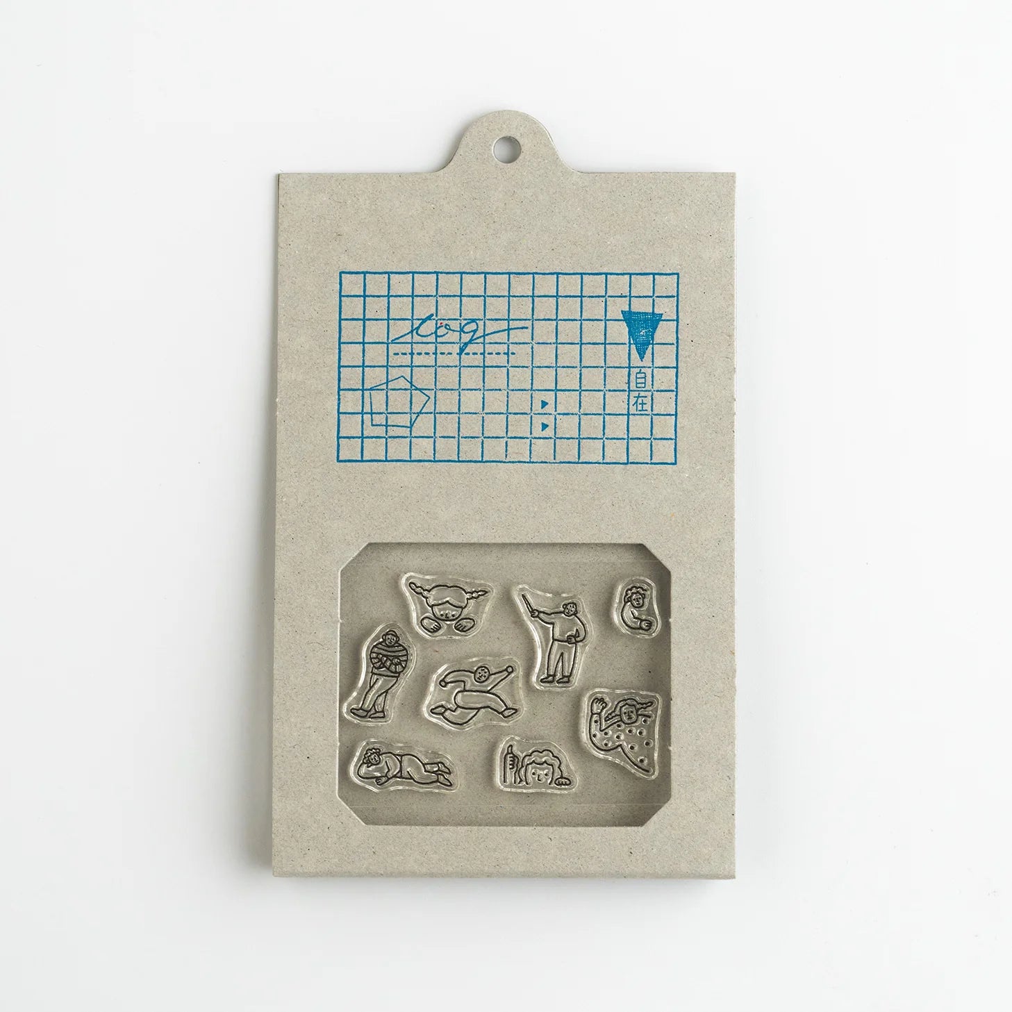 MIZUSHIMA Jizai Clear Stamp Log Techo Mori-age Tai 01