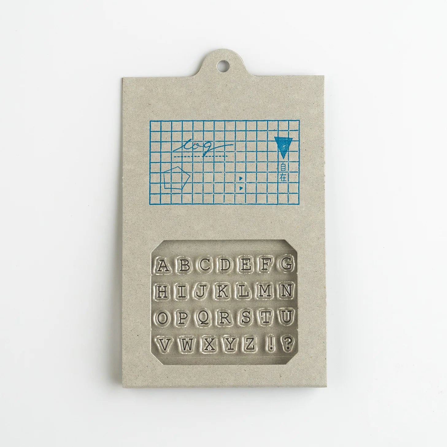 MIZUSHIMA Jizai Clear Stamp Log Alphabet 01
