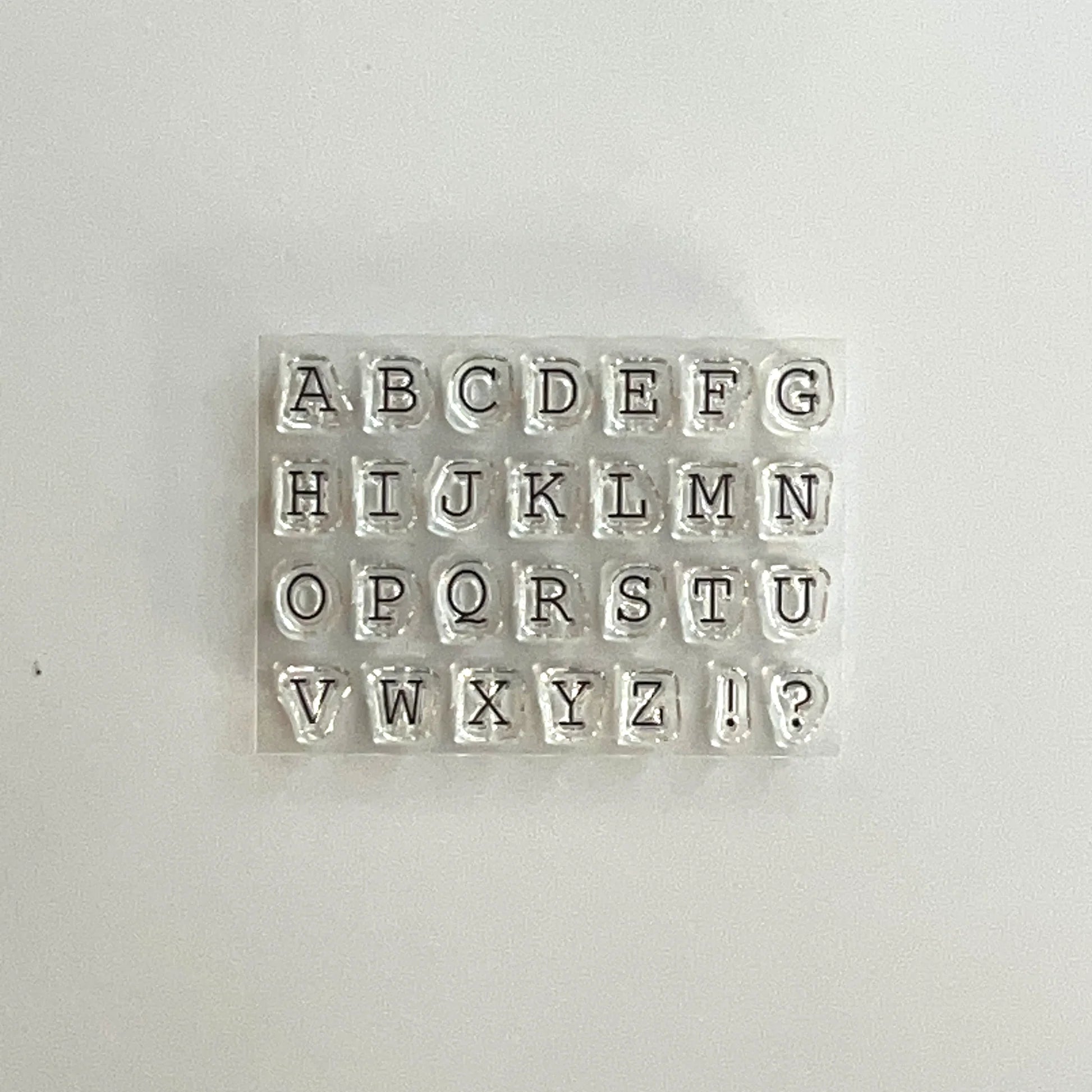 MIZUSHIMA Jizai Clear Stamp Log Alphabet 01