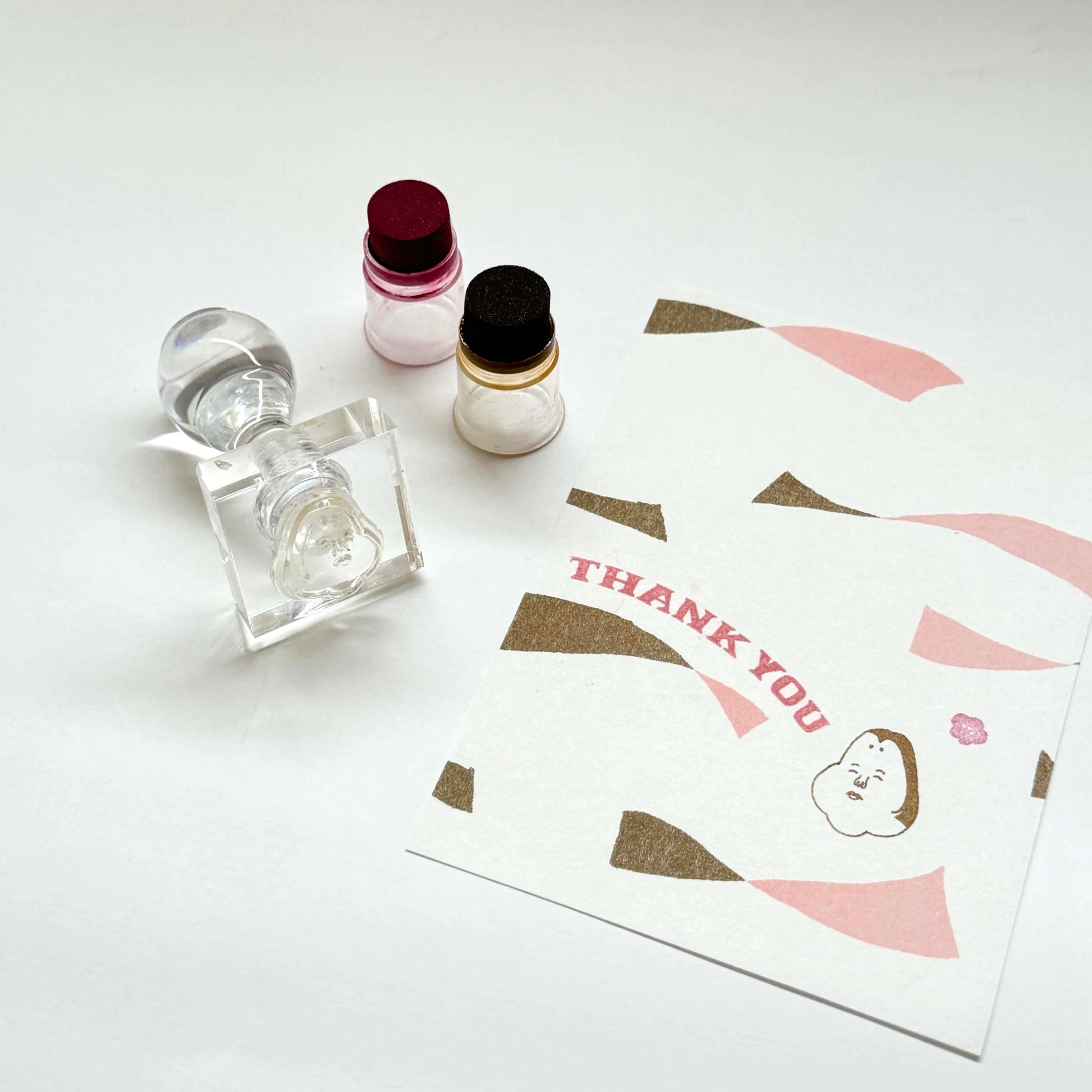 MIZUSHIMA Jizai Clear Stamp Combi Okame