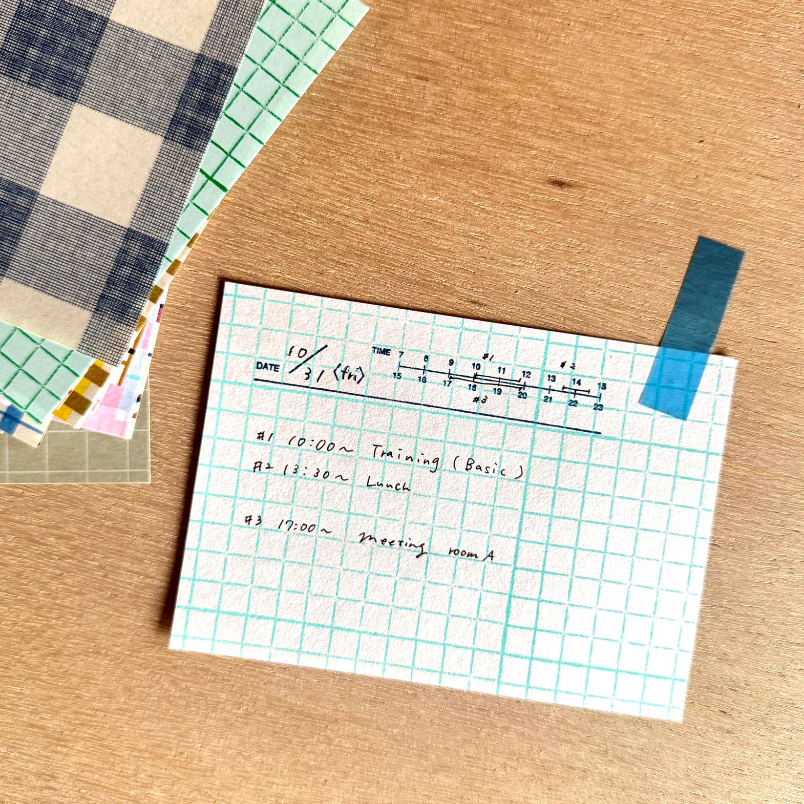 MIZUSHIMA Iroiro Memo Pad Check M
