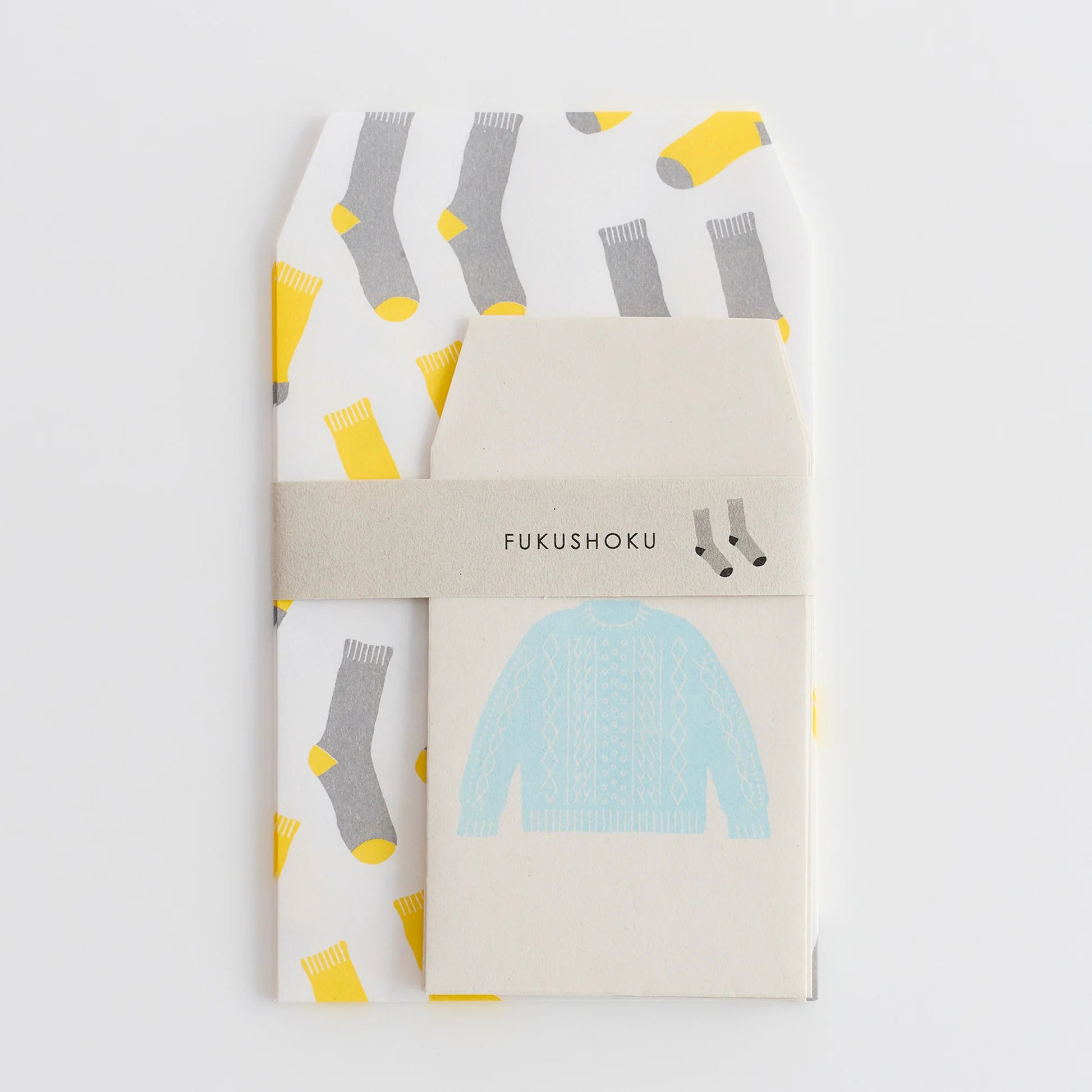 MIZUSHIMA Fukushoku Paper Bag Sweater x Socks