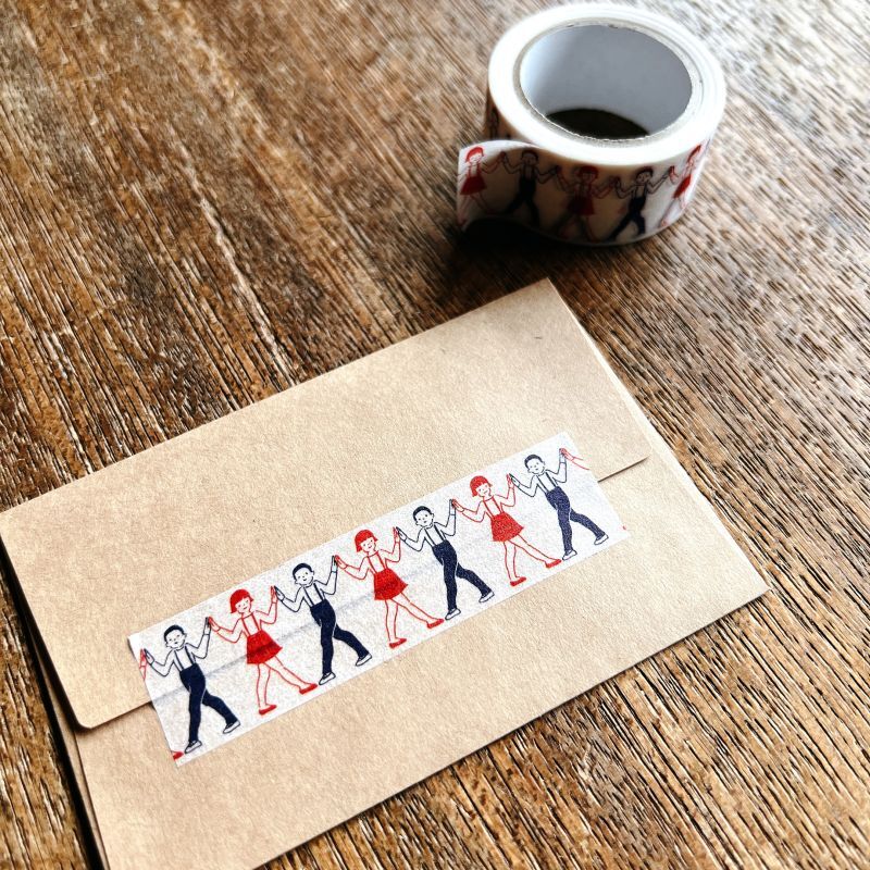 MIZUSHIMA x Masuko Eri Masking Tape Children Line Dancing