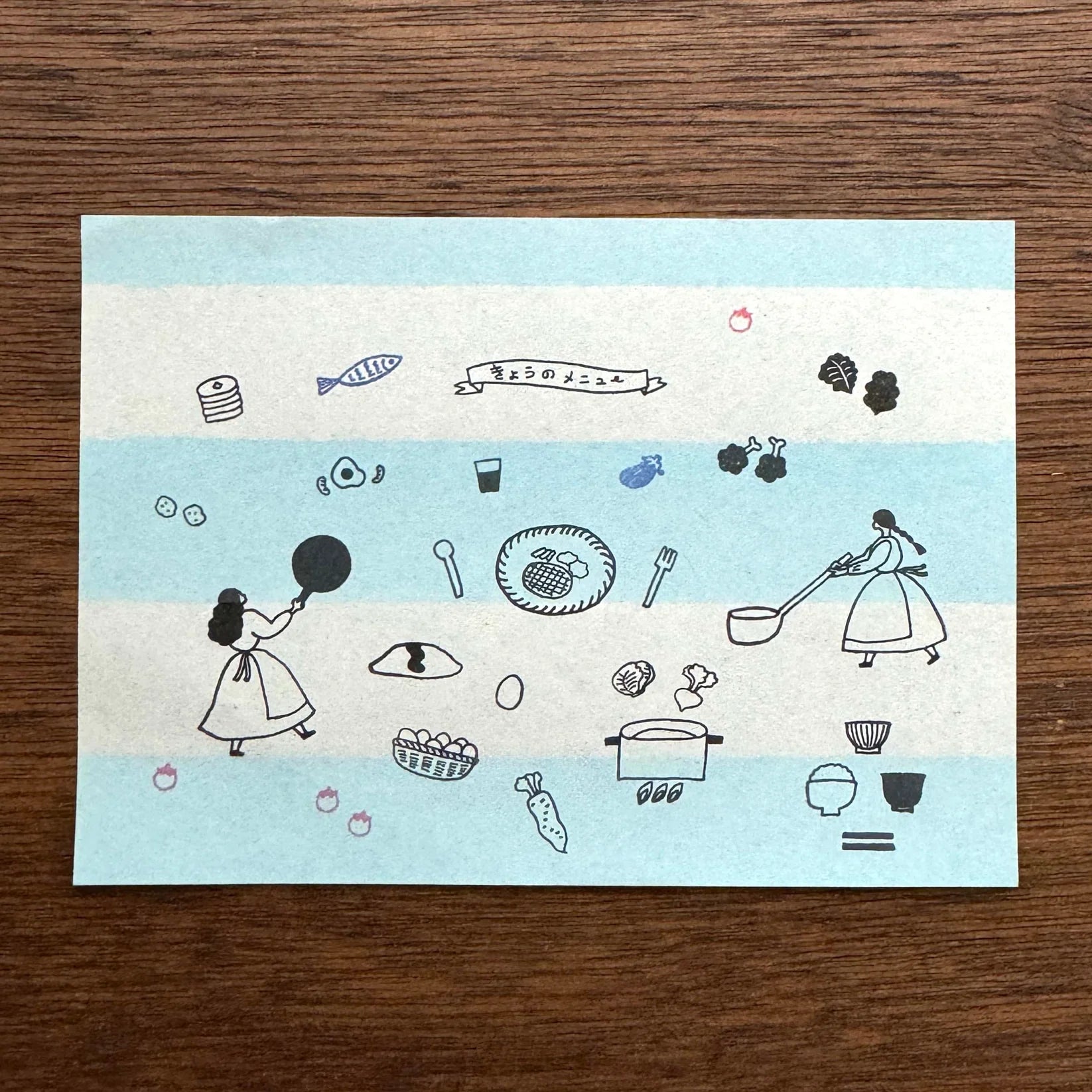 MIZUSHIMA x necktie Jizai Clear Stamp Box Motif Everyday Meals